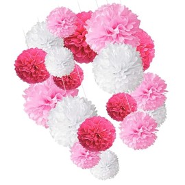 KOMBIUDA Paper Decor for Party Honeycomb Ball Paper Flower Set Festive Decorations