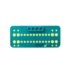 Easyinsmile Dental Orthodontic Bracket Trays Holder with 4 Mixing Holes Ortho Supply Disposable 25 Pcs (Green)