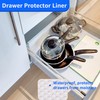 Shelf Liners for Kitchen Cabinets Waterproof - 11 Inch Wide