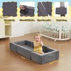 WEEKAN Foldable Toddler Travel Bed for Kids 2-in-1 Portable Toddler