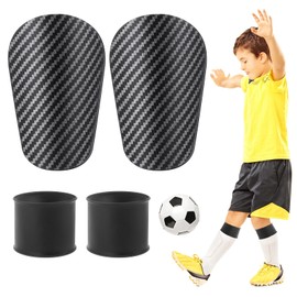 Mini Shin Pads Football Set, Small Shin Boys Guards, Lightweight Compact Shin Protection Pads, Soccer Shin Protective Guards with Sock Covers, Comfort Shin Protection Gear Accessories for Sport Train