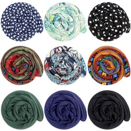 9 piezas con cierre en espiral para el cabello, accesorio de rasta, bandas de pelo flexibles de alambre de hierro para cola de caballo, corbata de pelo colorida para mujeres y hombres, cabello largo y rizado, 9 estilos