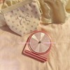Shiny Mini Portable Yarn Spinner:_rose pink+embroidered bow bag
