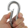 TRIXES 2 X Large 100mm Steel Carabiner Hook Clasps Spring