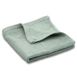 100% Antibacterial Bamboo Fiber Towel, Luxury Bamboo Fabric, Antibacterial, Odor Resistant, Absorbent, Quick Drying, Organic Material, Pile Weave Gift, Green, Hand Towel 12.6 x 12.6 inches (32 x 32