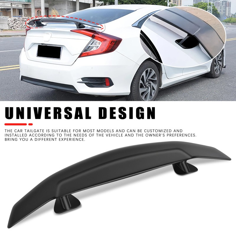 DREAMIZER 47" Matte Black ABS Rear Trunk Spoiler Wing Lip