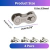 4 Pairs Bicycle Chain Links Steel Quick Release 12-Way Bicycle