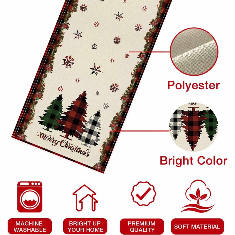 Table runner Christmas decoration, table decoration Christmas table runner winter,