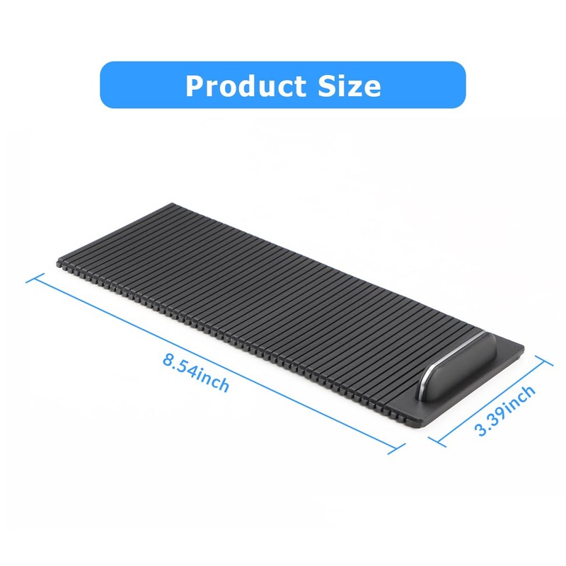 KOLOME Car Centre Console Drinks Cover Sliding Blind for Golf