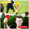 Toyvian Soccer Referee Card Sets: 2 Packs Red and Yellow