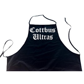 Cottbus Ultras – Cities Apron (Apron – Grilling Cook Work Wear Apron – Black