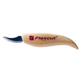 FLEXCUT Wood Carving Knives | Pelican Knife | High Carbon Steel Blade | 1-5/8 inch Bevel Length | Ash Hardwood Handle | KN18 | Made in the U.S.A