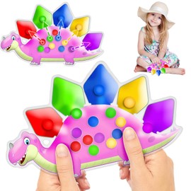 Colour Sorting Toys for Toddlers,Toddler Toys,Dinosaur Colour Sorting Toys,Fidget Toy for Toddlers Activities Math Skills Games Fine Motor Quiet Travel Essential