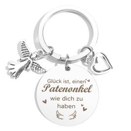 Godfather Gift Godfather Gifts for Godfather Christmas Keyring Godfather Christmas Gifts for Godfather Advent Calendar Godfather Birthday Gift for Godfather, silver