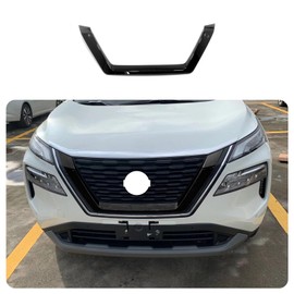 KELEIMAI Car Accessories Fit for Nissan New Rogue 2021 2022 2023 Front Grill Grille Strip Cover Molding Trim (Glossy Black) 1PCS ABS