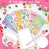 Doughnut Party Bag Set, 8 Mini Spiral Notepad + 8