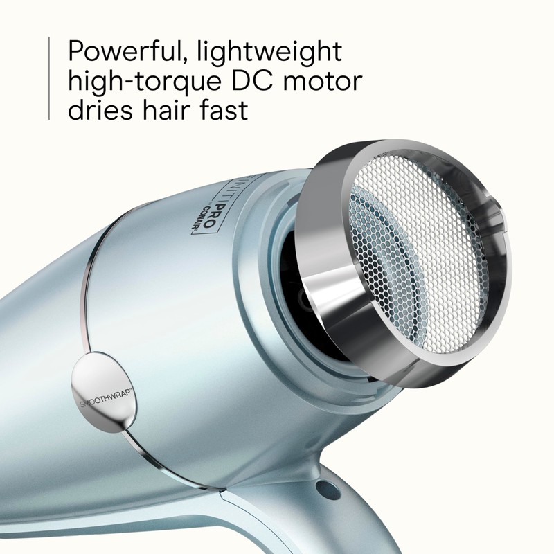 INFINITI PRO CONAIR SmoothWrap Hair Dryer, Blow Dryer with Diffuser