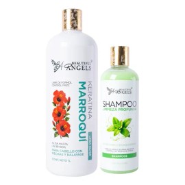 Kit Keratina Marroquí Silver 1l, Shampoo Lp 500 Ml