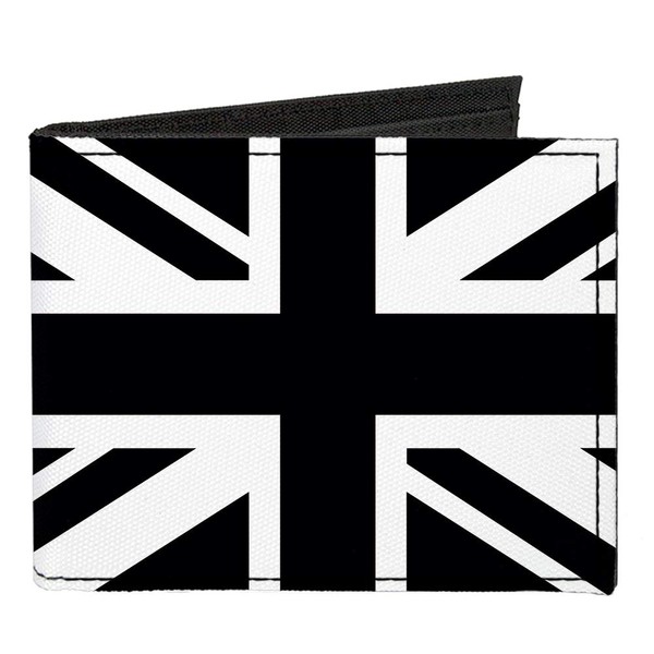 Buckle-Down Men's Standard Canvas Bifold Wallet United Kingdom, 4.0" x