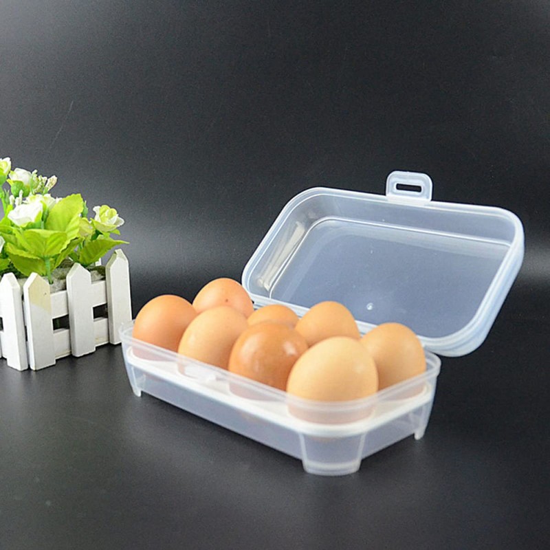 Operitacx 2Pcs Egg Storage Container Egg Holder for Refrigerator for