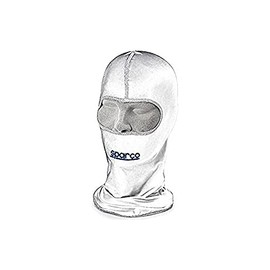 Sparco 002231B Balaclava APERTO BI POLIEST, White, Standard Size