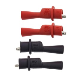 4PCS Multimeter Crocodile Clips, Banana Insulated Safety Test Clip, Crocodile Clips for Multimeter and Clamp Meters Test