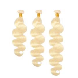 Human Hair Bundles 8 10 12 Inch Body Wave 3 Bundles Deals Human Hair Extensions Quick Weave Bundles（613#）