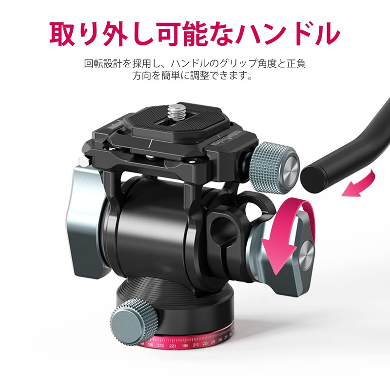 Ulanzi U-190 Video Head Fluid Head Free-Standing Head 2WAY Compact