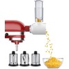 Vegetable Cutter for Kitchen Aid Food Processor, Slicer Shredder Attachment