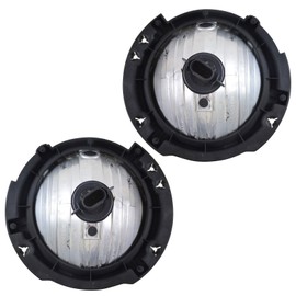 TRQ Driver & Passenger Side Headlight Assembly Set Headlights Driver & Passenger Side Compatible with 2007-2017 Jeep Wrangler 2018 Wrangler JK CH2502175 CH2503175