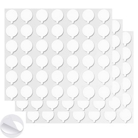 Double Sided Glue Dots with Pull Tab, Adhesive Sticky Tack Tables, Clear Museum Putty for Action Figures Wall Hanging, Crafts, Balloons, Poster, Decorations No Residue, 126 Dots