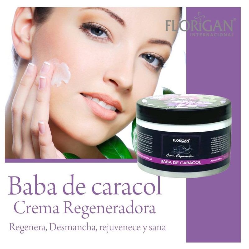 Crema Regeneradora Baba de Caracol Florigan® 350grs.