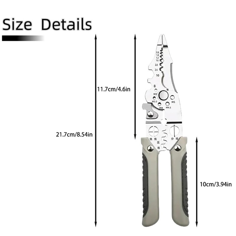 New Multi-functional electrician special stripping pliers stripping splitter pliers winding