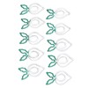 100 Pcs Shaped Paper Clips 2 Color Metal Material Light