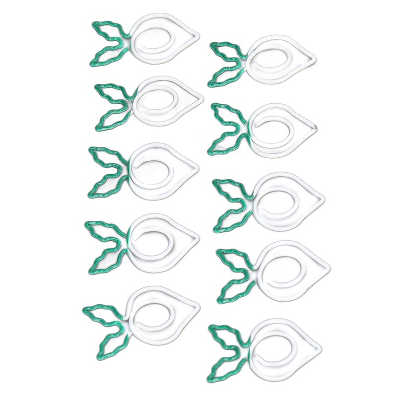 100 Pcs Shaped Paper Clips 2 Color Metal Material Light