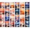 PIXILUV Vintage Postcards (24pcs 4"x6") Serene Dusk and Dawn: A