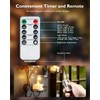 Homemory 12pcs Flameless LED Tea Lights with Remote & Timer,