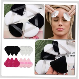 FRCOLOR Professional Makeup Face Sponges 12 Pieces Beauty Triangle Sponges for Loose Powder Wet Dry Dual-use for Foundation Concealer Application