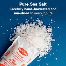 Amorcito Corazón - Coarse Sea Salt - Natural Salt from Mexico - 2-Pack (24.64 oz, 700 g Each) - Perfect for Drinks, Meat, Seafood, Dips, Desserts, Veggies, and More