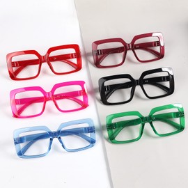 Gr8Sight 6-Pack Huge Reading Glasses for Women with Screwless Spring Hinges Ladies Oversized Readers +1.25