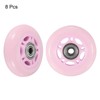 PATIKIL 70mm OD Inline Skate Wheels with Bearings, 8 Pack