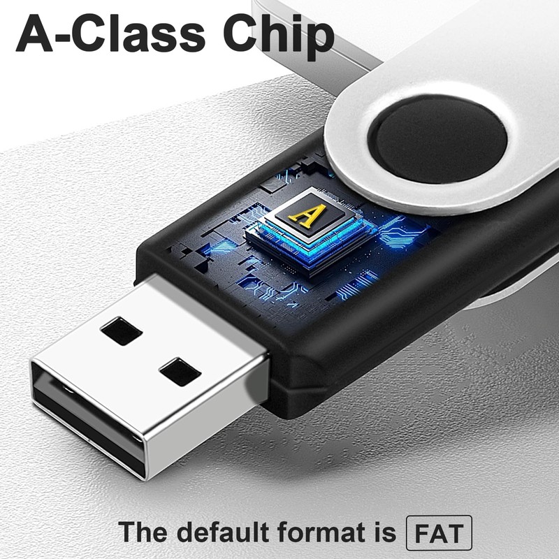 4GB Flash Drive Bulk USB Drives, 20 Pack USB2.0 Thumb
