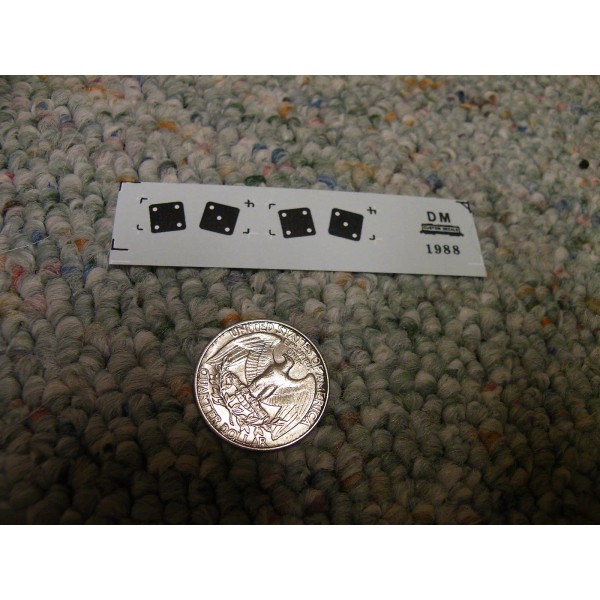 na Herald King decals HO Dice black ZZ329