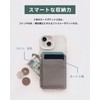wizu Card Folder, MagSafe Compatible, Zippered Card Holder, Wallet, Leather,
