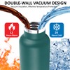 Water Bottle 1 Litre, Stainless Steel Water Bottle with Straw,