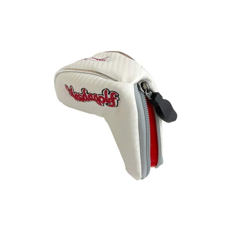 Masdagolf Putter Cover, Zipper Type, White, Genuine Manufacturer Product