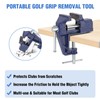 RACOC Golf Club Grip Vise Clamp Kit-Golf Grip Kit for