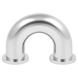 Pysrych 1-1/2" Tube OD Elbow 180 Degree Sanitary Pipe Fitting SS304 Tri Clamp 1.5 Inch