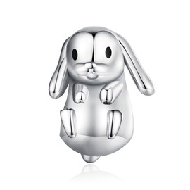 NUNUYAYA Women's Charm Pendant for Bracelet 925 Sterling Silver Elephant Leaf Butterfly Car Dangle Charms Beads Fits Bracelet Necklace Charm Pendant for European Bracelets Women Girls, Silver, Cubic