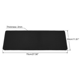 PATIKIL Desk Mat 1 Piece Table Mat Desk Protective Sheet Non-Slip Polyester Office Home Black 70x30cm